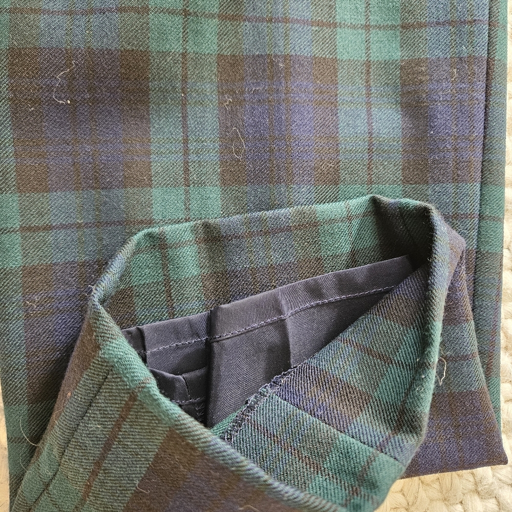 J. Crew Wool Plaid Cameron Pants Size 10 - Picture 4 of 5